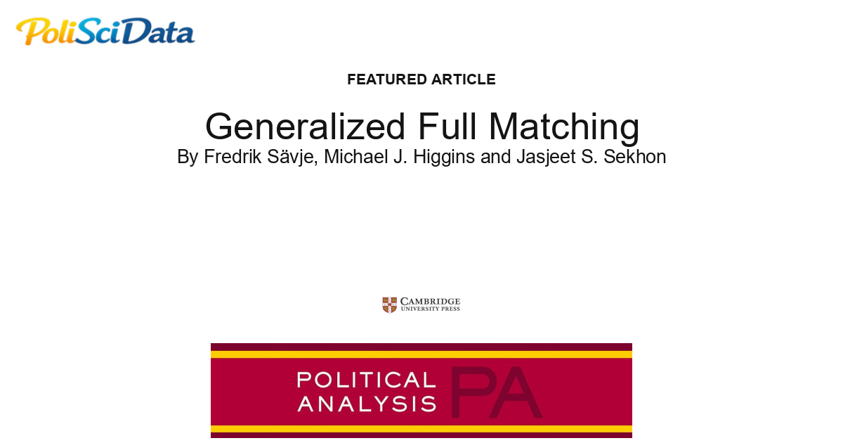 Article card for article: Generalized Full Matching
