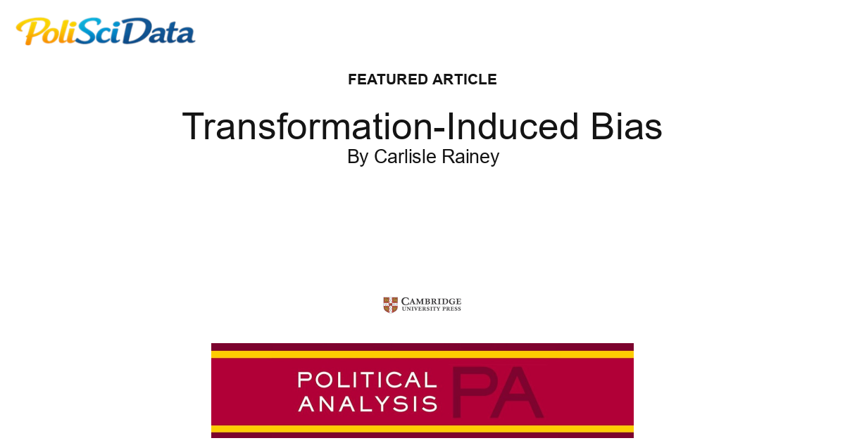 Article card for article: Transformation-Induced Bias