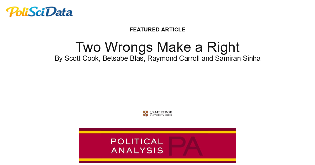 Article card for article: Two Wrongs Make a Right