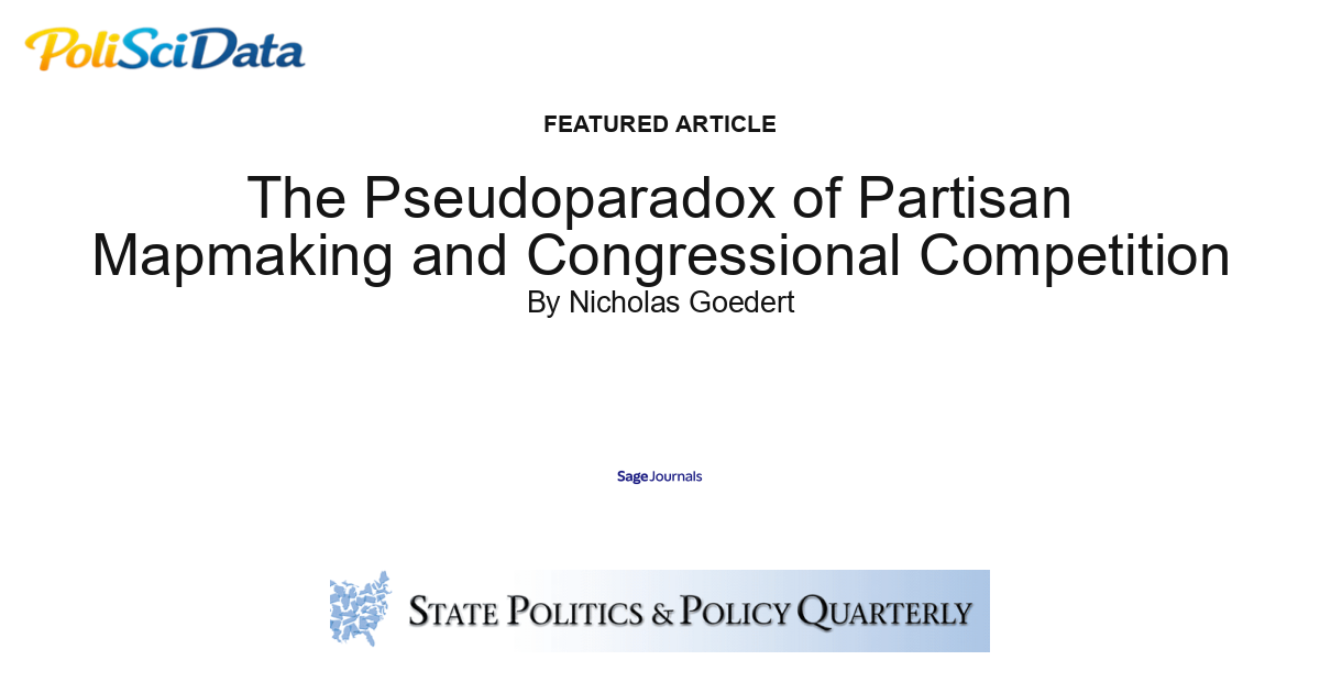 Article card for article: The Pseudoparadox of Partisan Mapmaking and Congressional Competition