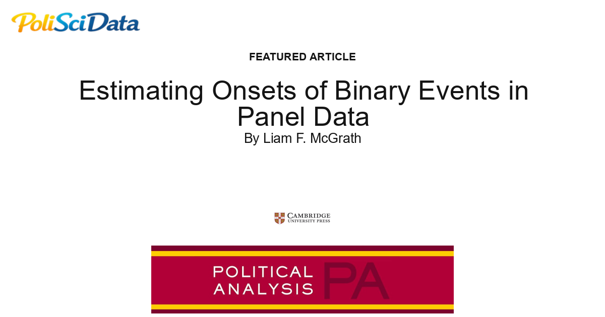 Article card for article: Estimating Onsets of Binary Events in Panel Data