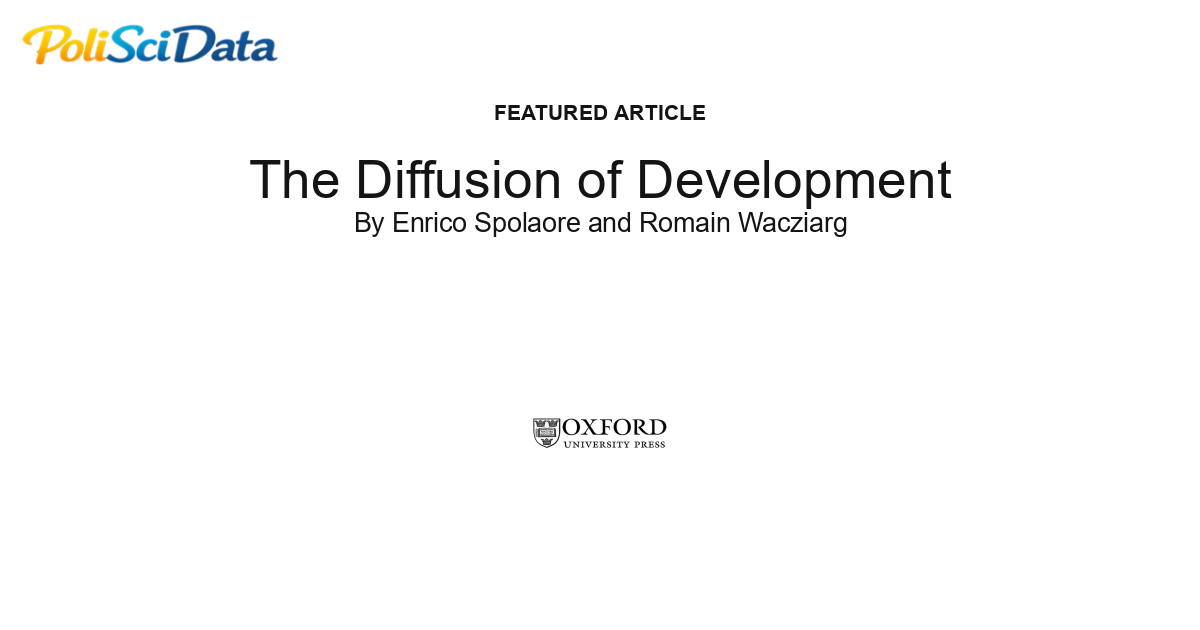 Article card for article: The Diffusion of Development