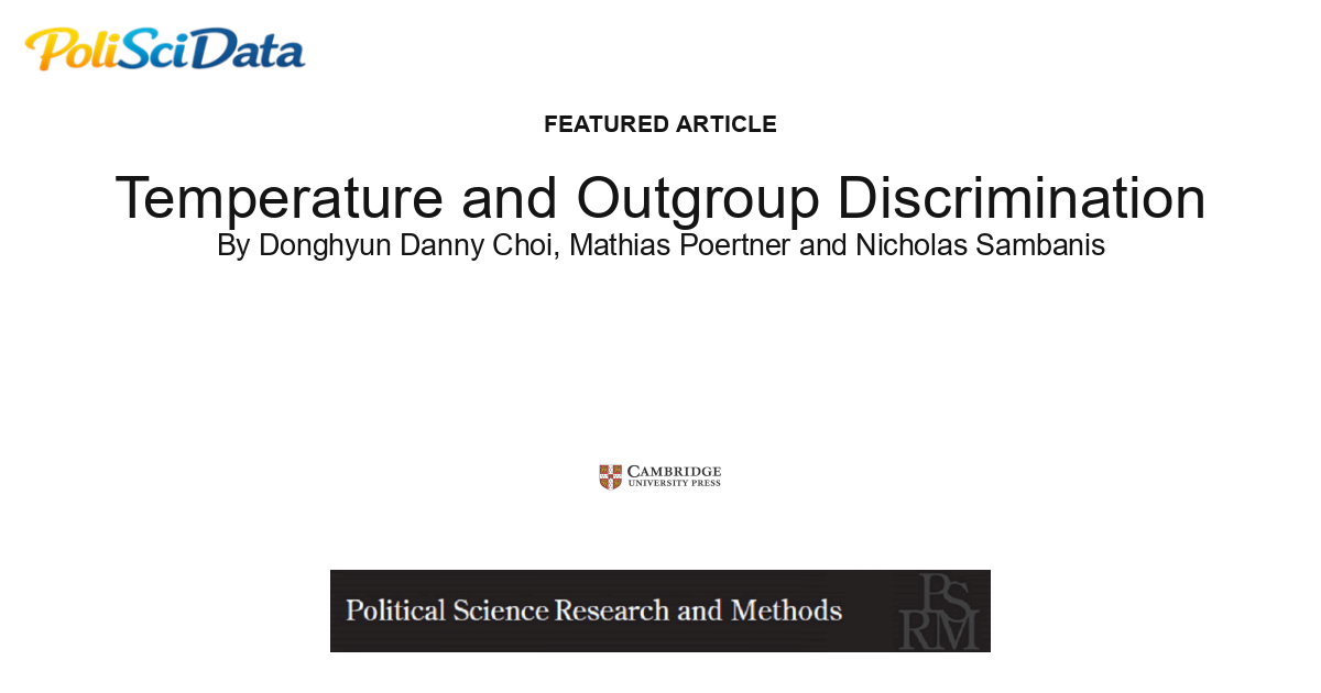 Article card for article: Temperature and Outgroup Discrimination