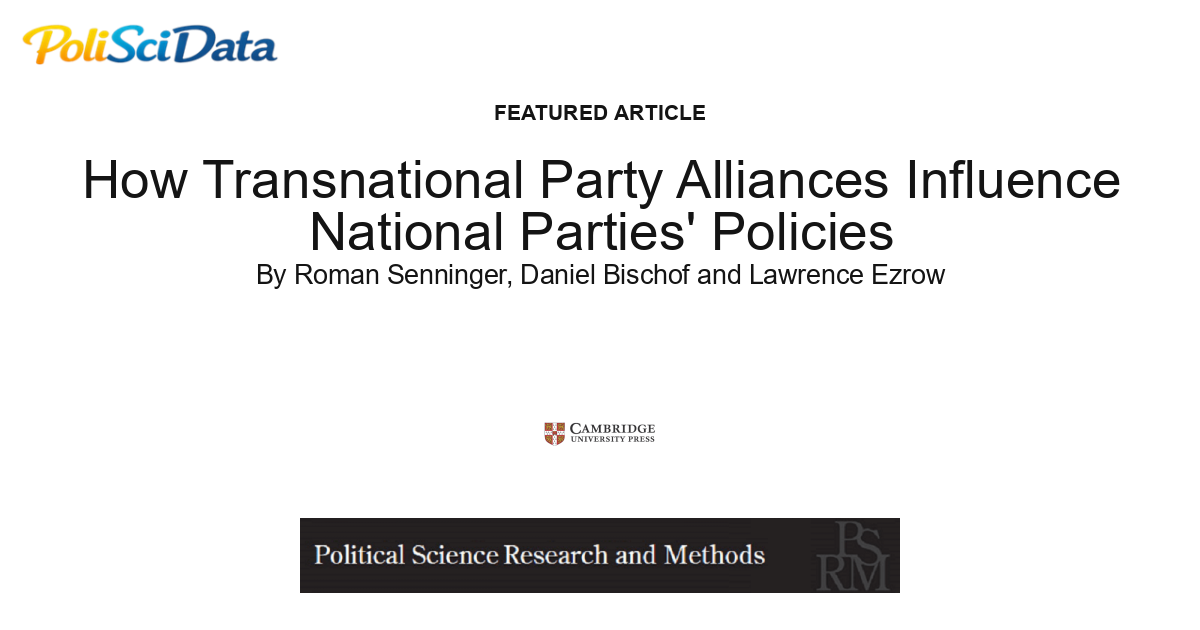 Article card for article: How Transnational Party Alliances Influence National Parties' Policies