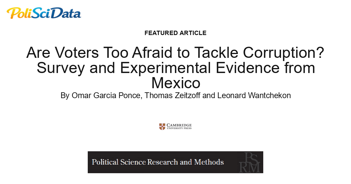 Article card for article: Are Voters Too Afraid to Tackle Corruption? Survey and Experimental Evidence from Mexico