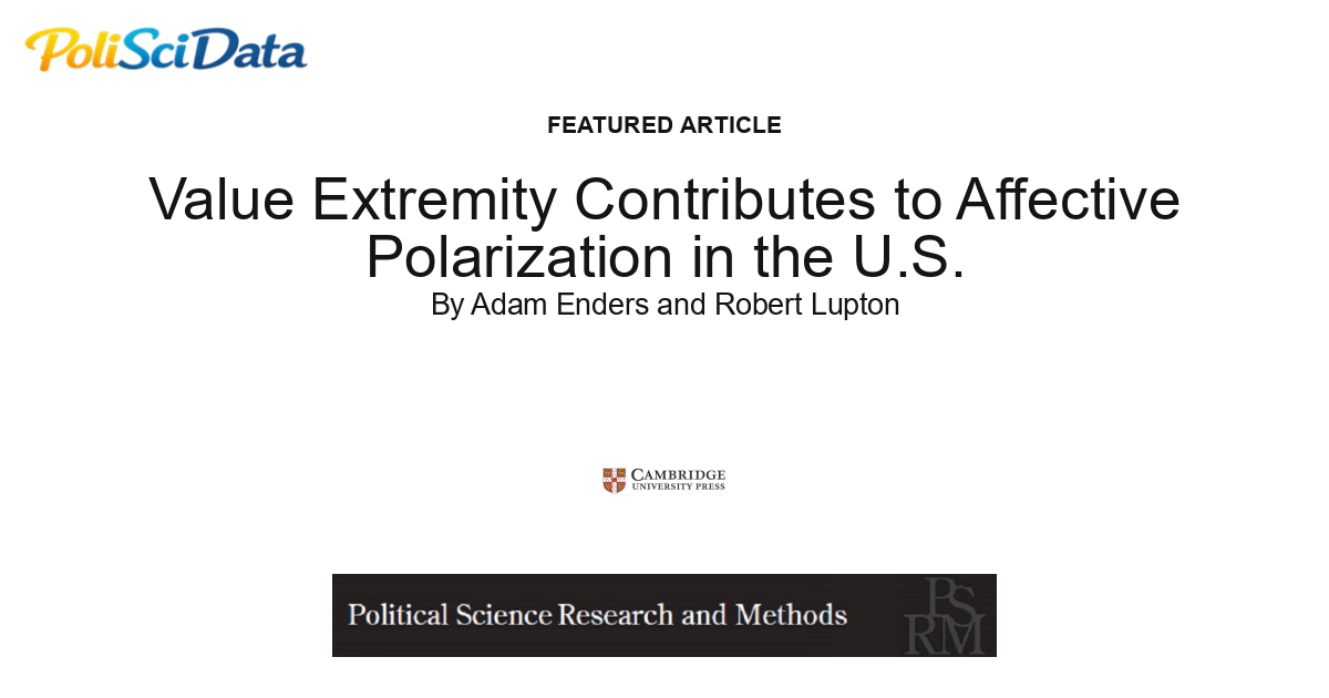 Article card for article: Value Extremity Contributes to Affective Polarization in the U.S.