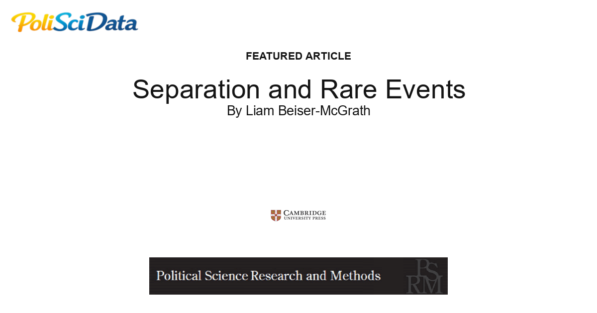 Article card for article: Separation and Rare Events