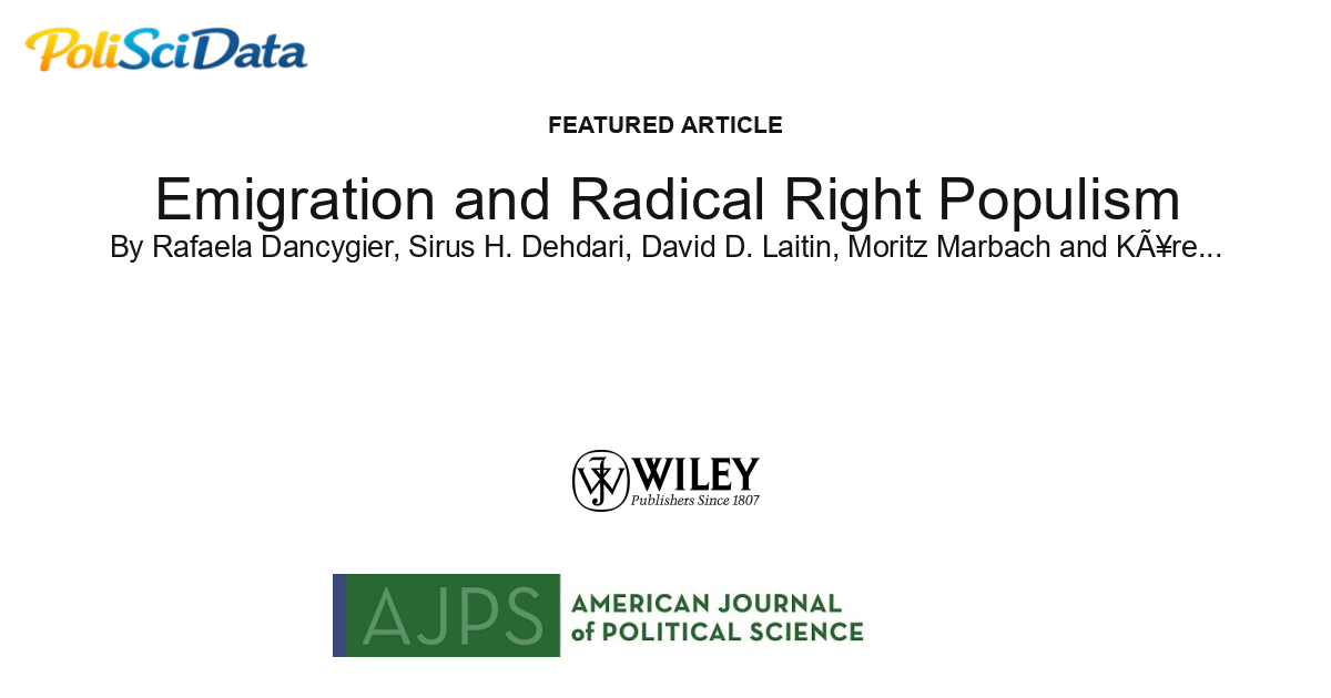 Article card for article: Emigration and Radical Right Populism