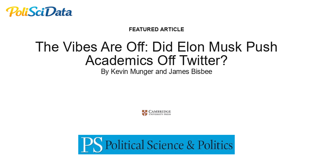 Article card for article: The Vibes Are Off: Did Elon Musk Push Academics Off Twitter?