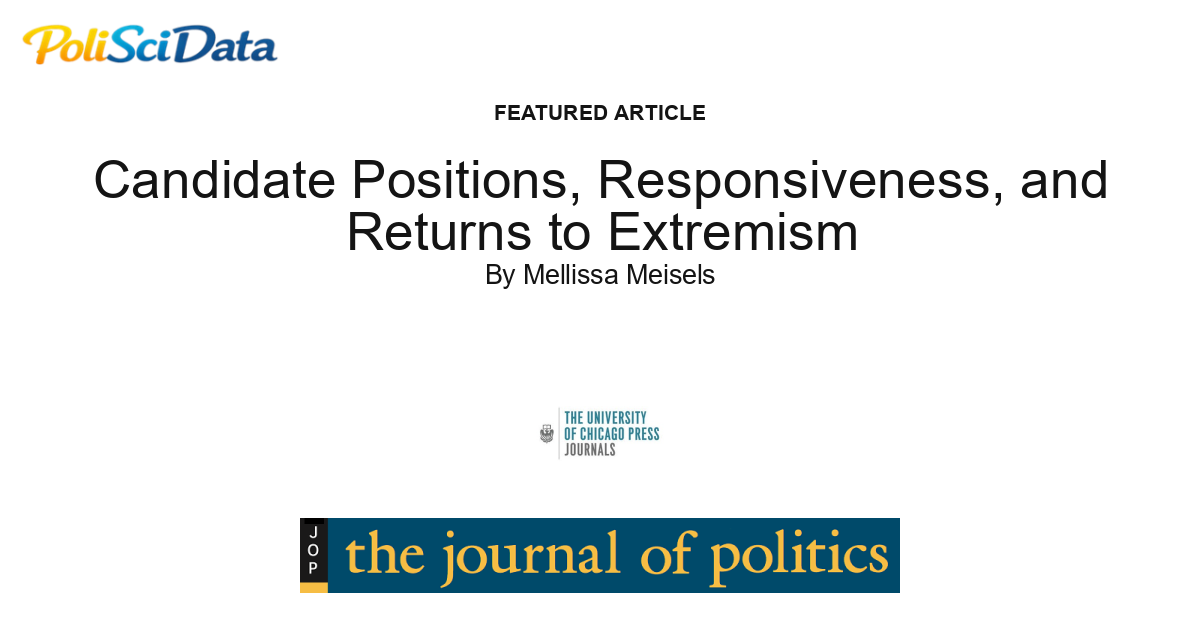 Article card for article: Candidate Positions, Responsiveness, and Returns to Extremism