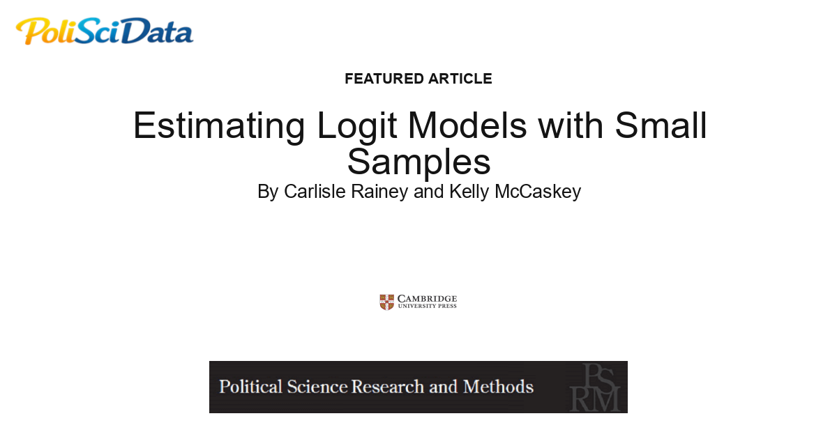 Article card for article: Estimating Logit Models with Small Samples