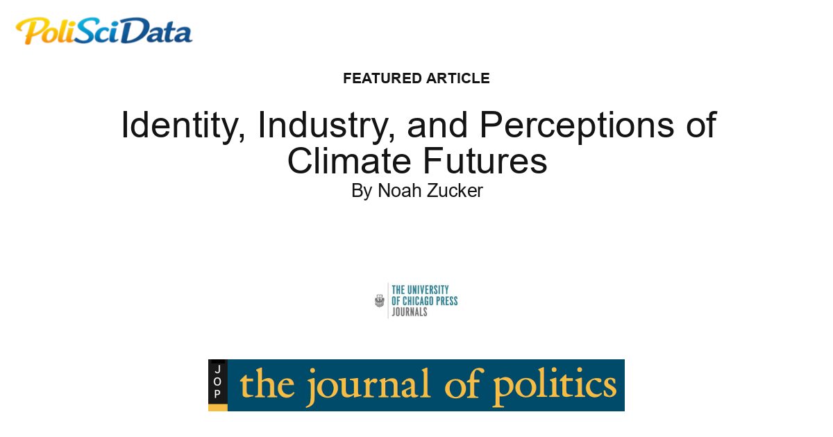 Article card for article: Identity, Industry, and Perceptions of Climate Futures