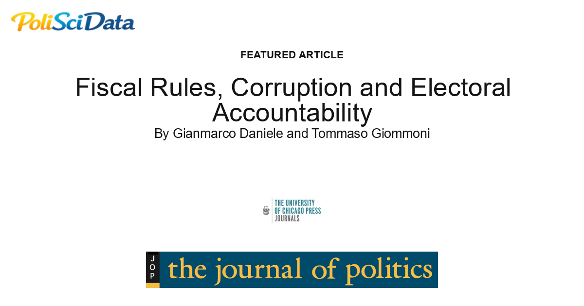 Article card for article: Fiscal Rules, Corruption and Electoral Accountability