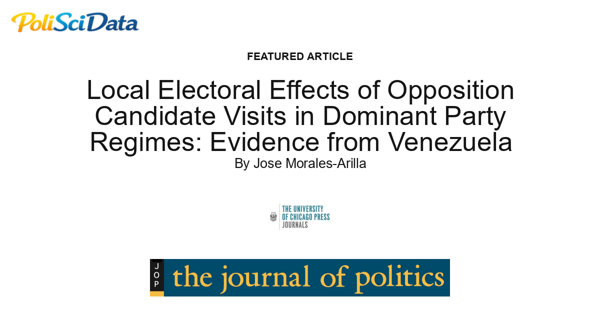 Article card for article: Opponent Campaign Visits in Dominant Party Regimes