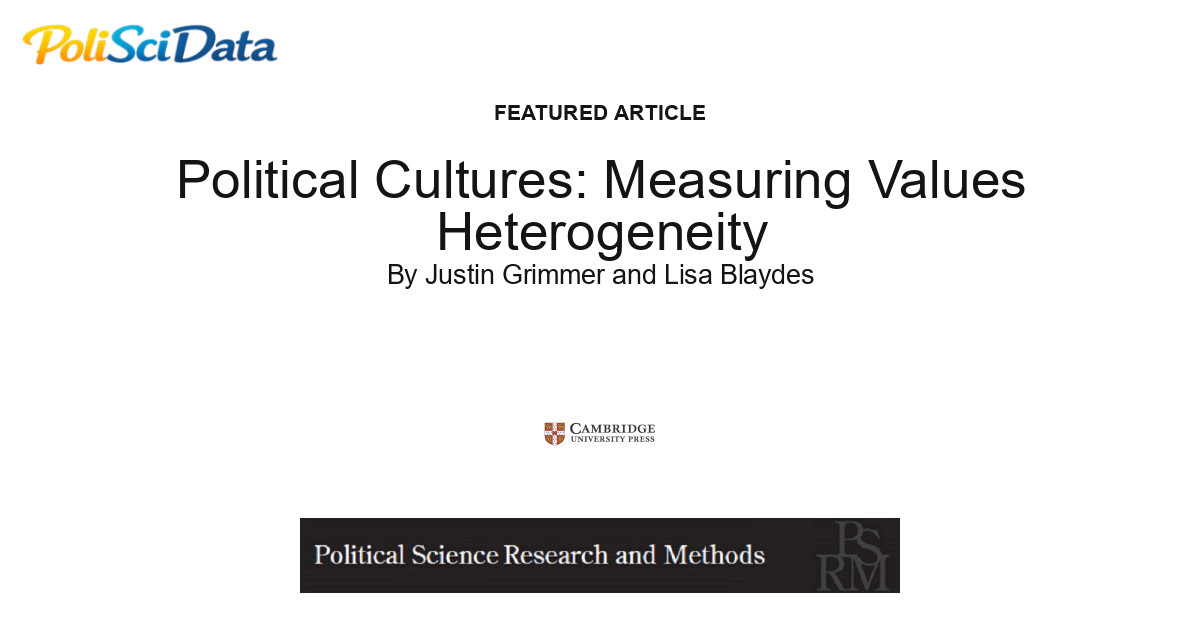Article card for article: Political Cultures: Measuring Values Heterogeneity