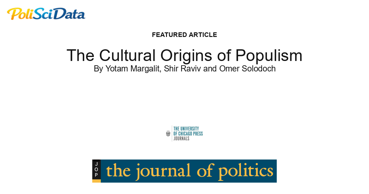Article card for article: The Cultural Origins of Populism