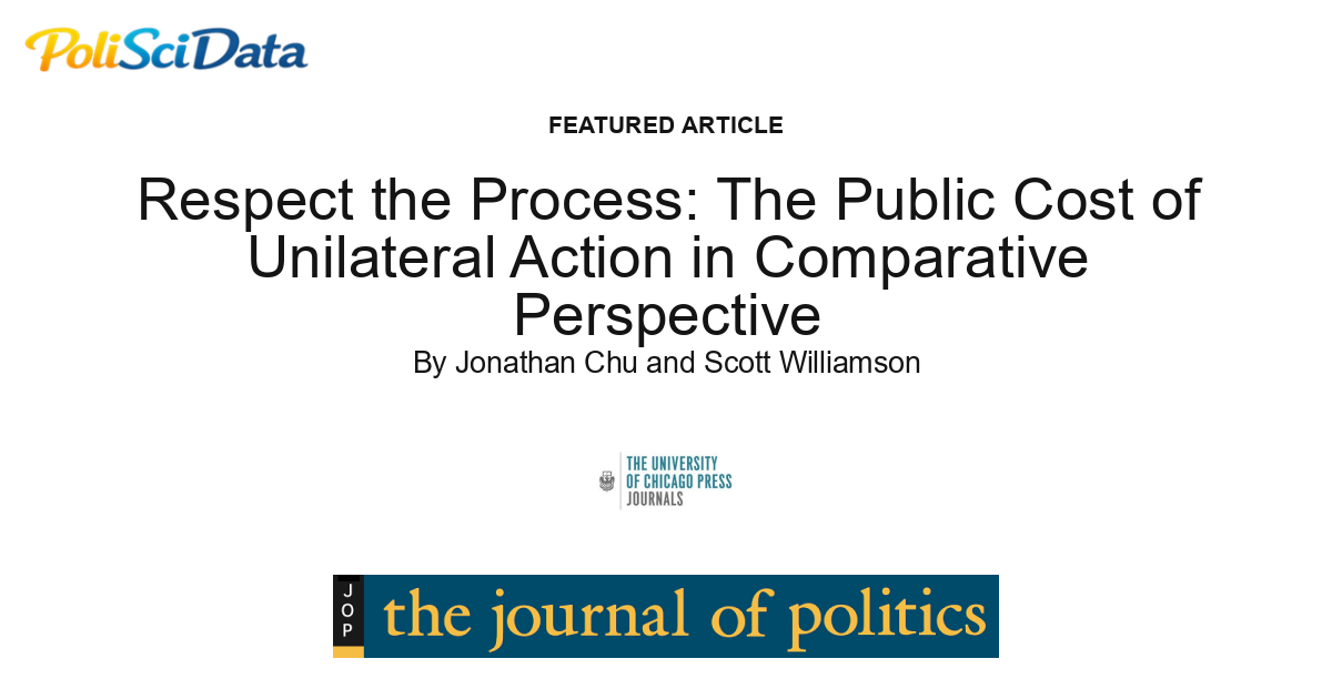 Article card for article: Respect the Process: The Public Cost of Unilateral Action in Comparative Perspective