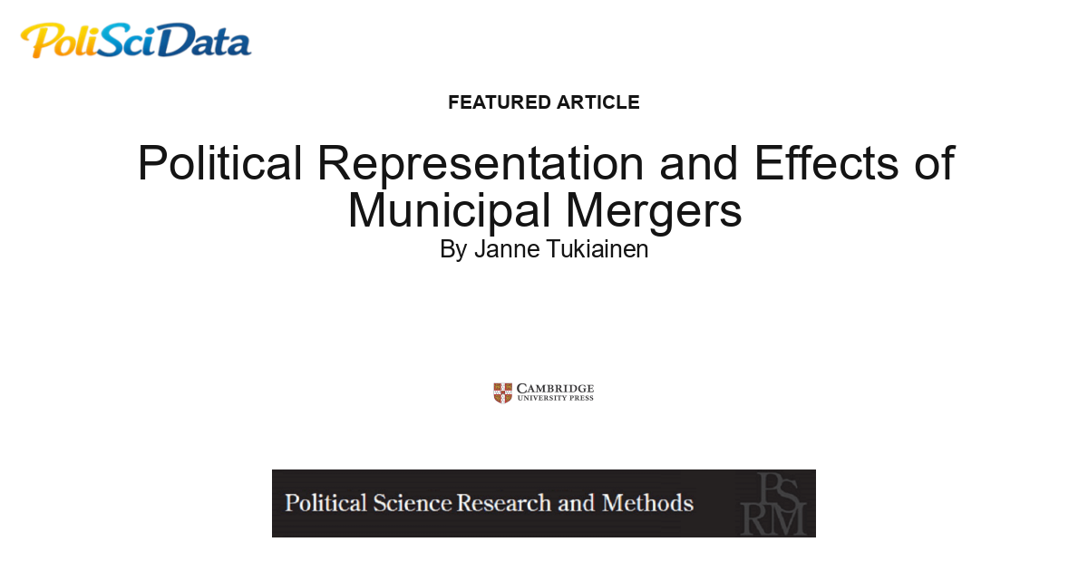 Article card for article: Political Representation and Effects of Municipal Mergers