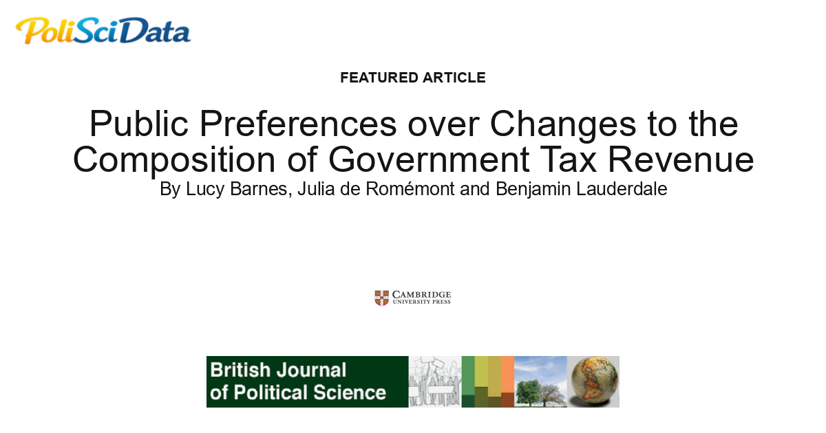 Article card for article: Public Preferences over Changes to the Composition of Government Tax Revenue