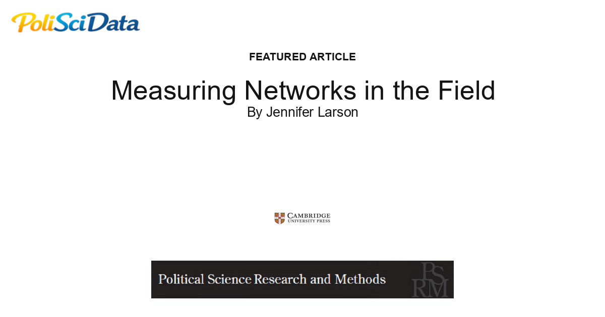 Article card for article: Measuring Networks in the Field