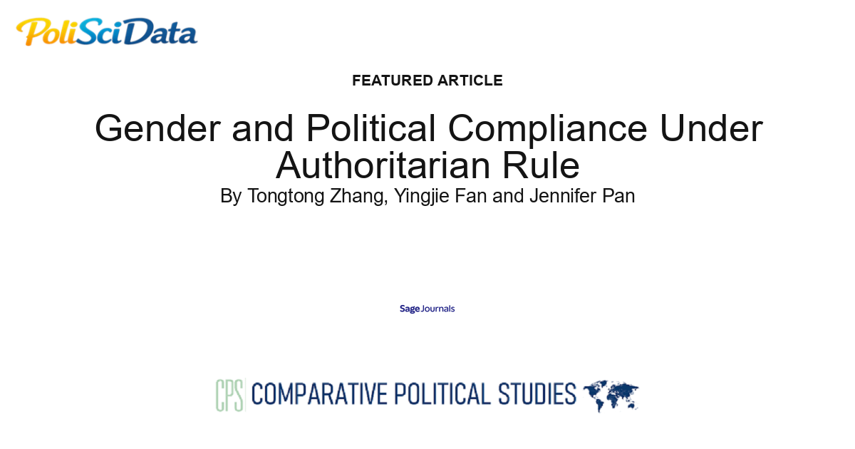 Article card for article: Gender and Political Compliance Under Authoritarian Rule