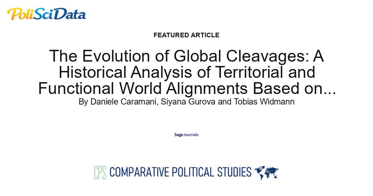 Article card for article: The Evolution of Global Cleavages: A Historical Analysis of Territorial and Functional World Alignments Based on Automated Text Analysis, 1843-2020