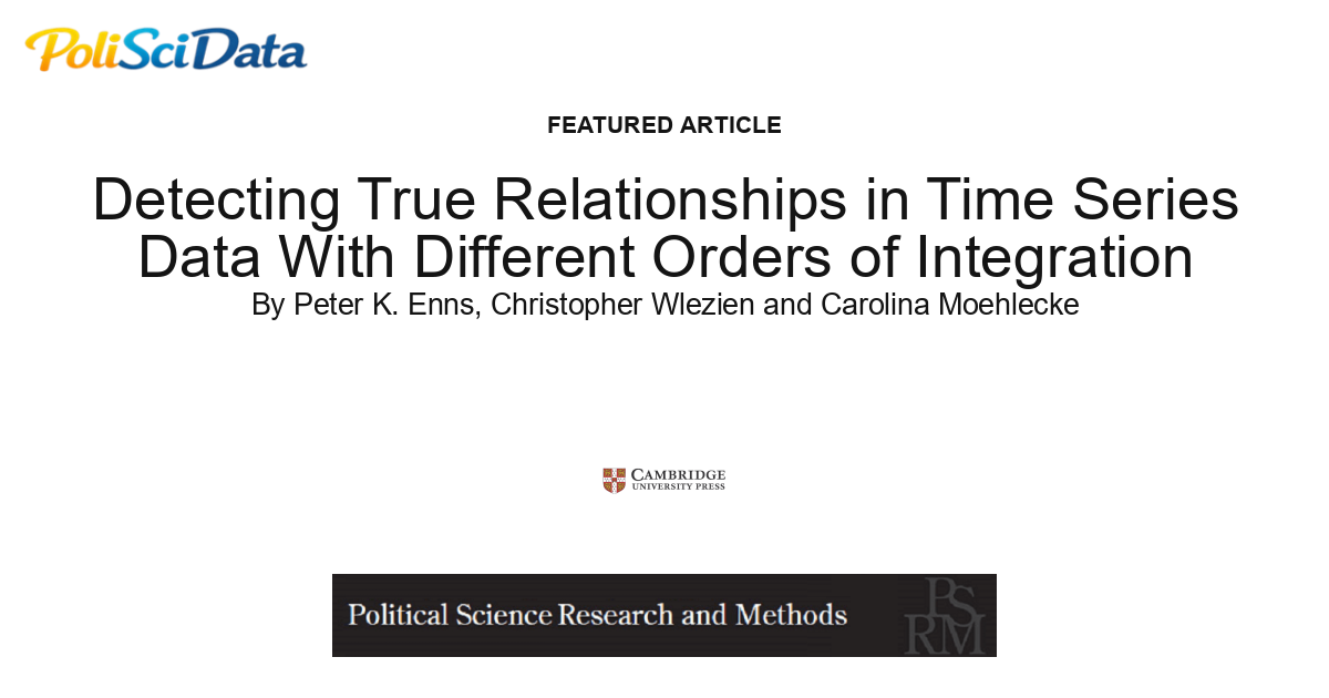 Article card for article: Detecting True Relationships in Time Series Data With Different Orders of Integration