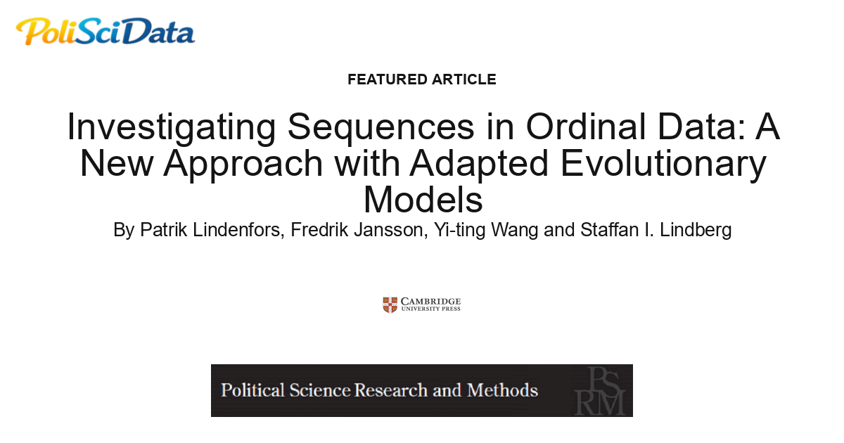 Article card for article: Investigating Sequences in Ordinal Data: A New Approach with Adapted Evolutionary Models