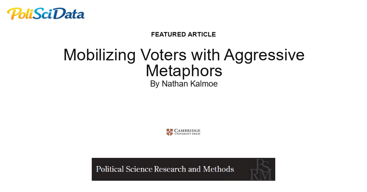 Article card for article: Mobilizing Voters with Aggressive Metaphors