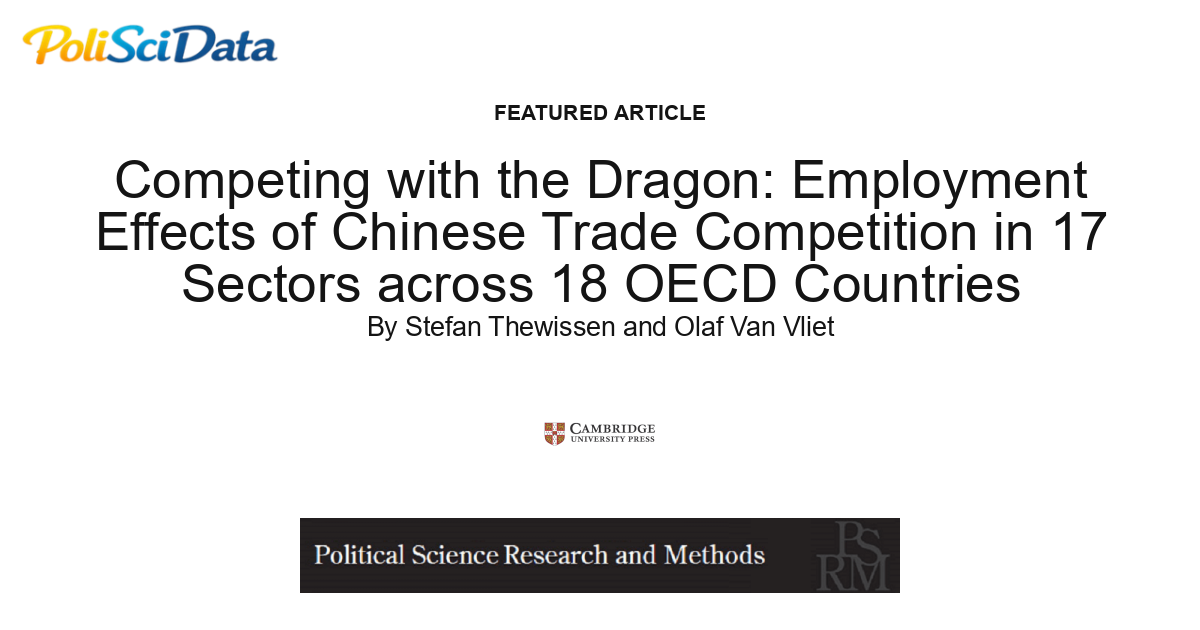 Article card for article: Competing with the Dragon: Employment Effects of Chinese Trade Competition in 17 Sectors across 18 OECD Countries