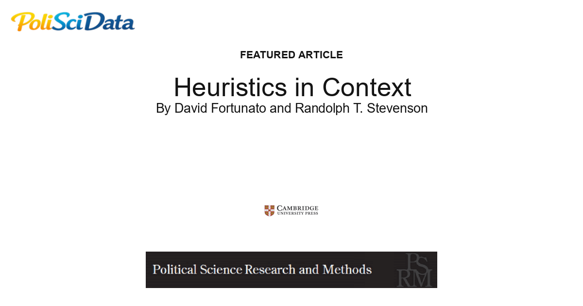 Article card for article: Heuristics in Context