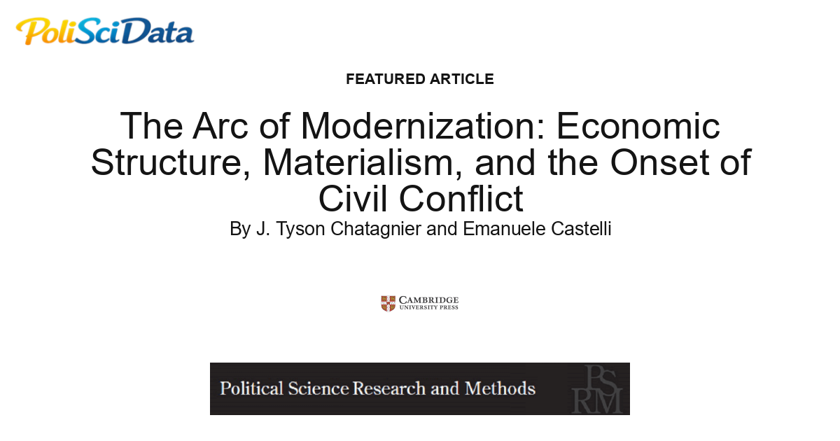 Article card for article: The Arc of Modernization: Economic Structure, Materialism, and the Onset of Civil Conflict