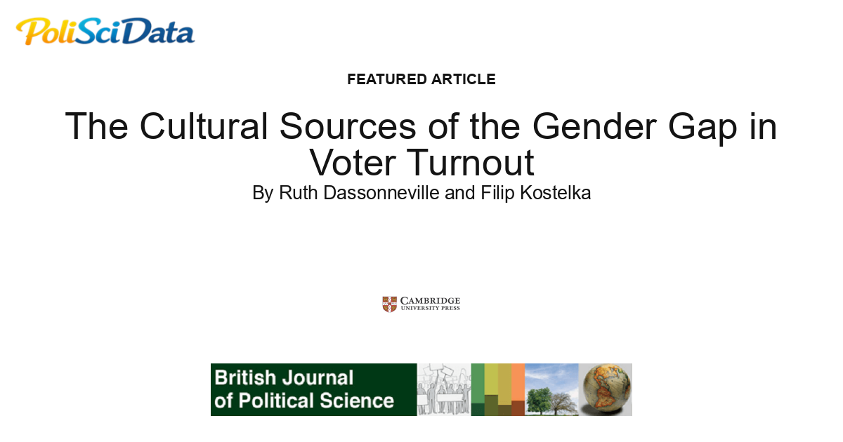 Article card for article: The Cultural Sources of the Gender Gap in Voter Turnout