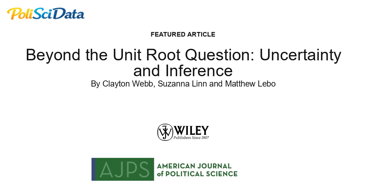 Article card for article: Beyond the Unit Root Question: Uncertainty and Inference